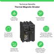HOM215 Interruptor Enchufable Homeline 2P 15A 10kA 120-240Vac Schneider Electric