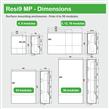 MIP12108T Tablero Resi9 MP Empotrado 1 Fila 8 Módulos IP40 Puerta Translucida 1 Tierra + 1 Neutro tensión nominal 400V 10kA Schneider Electric