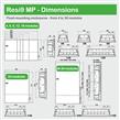MIP22108T Tablero Resi9 MP Empotrado 1 Fila 8 Módulos IP40 Puerta Translucida 1 Tierra + 1 Neutro tensión nominal 400V 10kA Schneider Electric