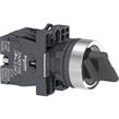 Interruptor selector Ø 22mm, mango estándar, 2 posiciones, 1 NA + 1 NC