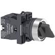 Interruptor selector Ø 22mm, mango estándar, 3 posiciones, 2 NA