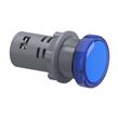 Luz piloto redonda azul Ø 22mm, con LED integrado, 24 V