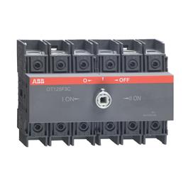 Conmutador Tripolar I-O-II Manual OT125F3C ABB
Corriente Nominal: 78 A @ hasta 440 VAC @ AC-23A
Potencia Motores: 22 HP @ 240 VAC; 45 HP @ 440 VAC