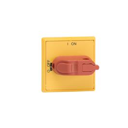 Maneta Tipo Selector Roja Amarilla OHYS3RH ABB
Bloqueo por 1 candado. lndicación l/O y ON-OFF
Uso con Interruptores: OT16...80FT
Montaje por tornillos