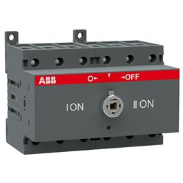 Conmutador Tripolar I-O-II Manual OT63F3C ABB
Corriente Nominal: 63 A @ AC-21A, AC-22A @ 500 VAC; 45 A @ AC-23 @ 500 VAC
Incluyen grapas terminales IP 20
Maneta y eje se deben ordenar por separado