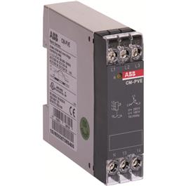 Relé Vigilante de Tensión Trifásico CM-PVE ABB
Pérdida de fase, Sub y Sobre Tensión, Disparo fijo
Tensión de Medida y Alimentación de Control: 3x185-265 VAC (F-N); 3x320-460 (F-F)
1 C/O
