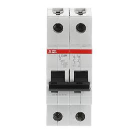 2CDS272061R0044 S202M-C4UC Interruptor Automático 2 Polos 4 A Curva C AC/DC ABB