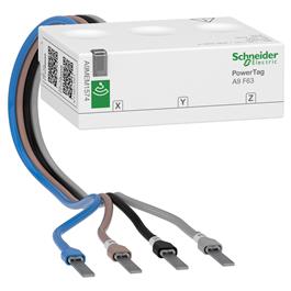 A9MEM1574 sensor de energía Powertag Flex 127-220 V 63 A 3P+N posición superior e inferior Schneider Electric