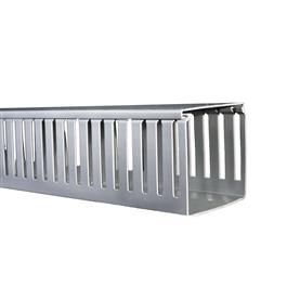 Canaleta Dexson Gris ranurada 100x100mm sin adhesivo