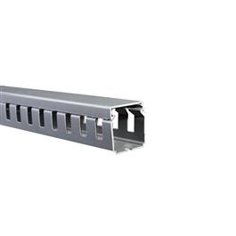 Canaleta Dexson Gris ranurada 40x40mm sin adhesivo