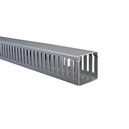 Canaleta Dexson Gris ranurada 80x80mm sin adhesivo