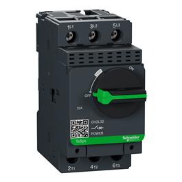 GV2L32 Guardamotor Magnético TeSys GV2 AC-3 32A 100kA 3P3D Manija Rotativa Schneider Electric