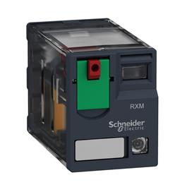 relé de miniatura enchufable - Harmony RXM - 4 CA - 24 V CA - Led
