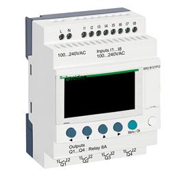 Rele Zelio - 8 entradas - 4 salidas - con reloj - 240V AC - con display