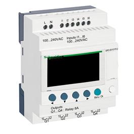 relé inteligente modular Zelio Logic - 10 E S - 100..240 V CA – relógio - visor