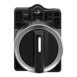 Interruptor selector Ø 22mm, mango estándar, 3 posiciones, 2 NA