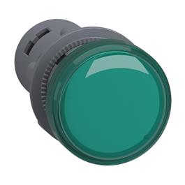 Luz Piloto Monolítica, Easy Harmony Xa2, Plástico, Verde, 22 Mm, Led Integral, Terminales Con Abrazaderas De Tornillo, 24 V Ca Cc