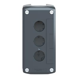 Caja de estación de control vacía, XAL-D, plástico, 3 aperturas horizontales