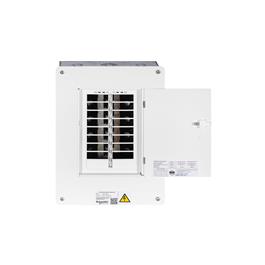Tablero Bifásico HomeLine TQ 18 circuitos 125A 240V puerta