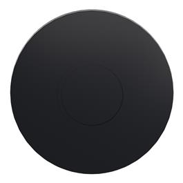 enchufe de obturación redondo para unidades Ø 22 mm - negro - juego de 10