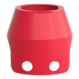 protección para seta Ø 40 y unidades Ø 22 mm - rojo
